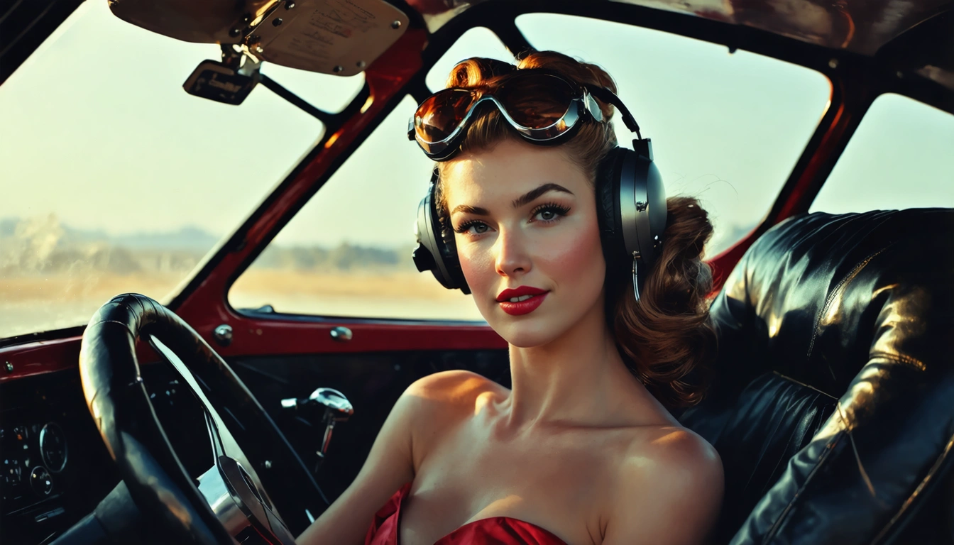 aviator Pin Up
